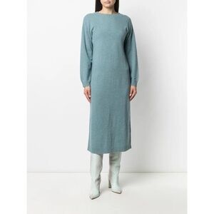 REMAIN Birger Christensen Valcyrie Open-Back Wool Midi Dress